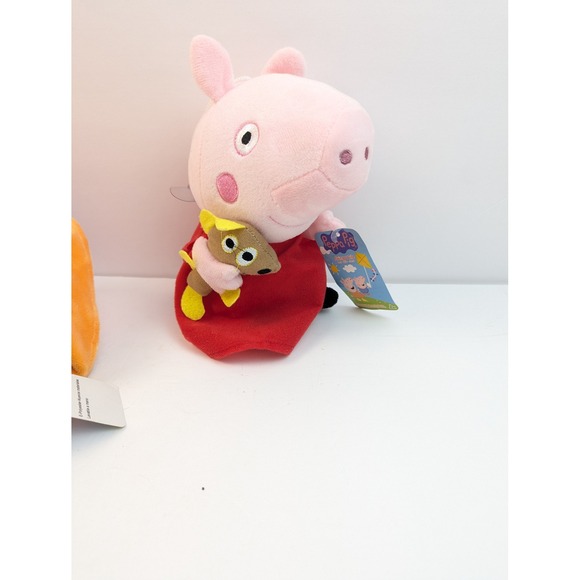 Peppa Pig Plush Toys Set 3 Characters George Suzy Rebecca Lamb Daddy Pig - Picture 7 of 9